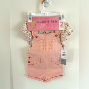BCBG toddler girls short all set. Pink, size 3T. Never worn, NWT.